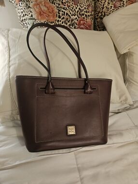 Dooney & Bourke Dark Burgundy Leather Tote